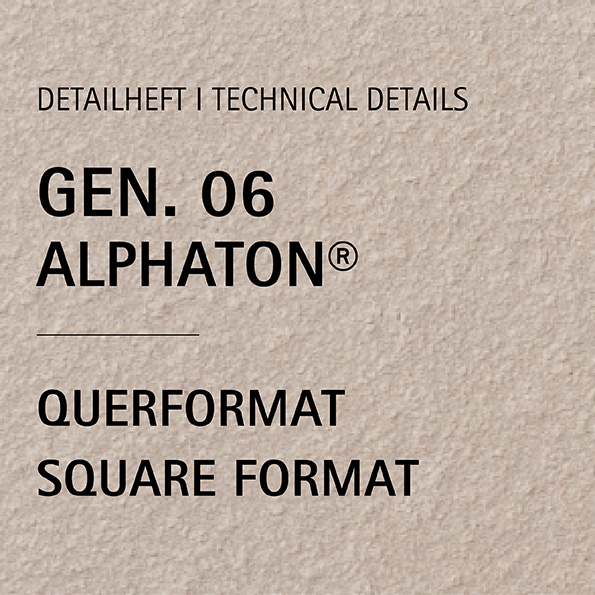 Detailheft ALPHATON® Gen. 06 für Querformat